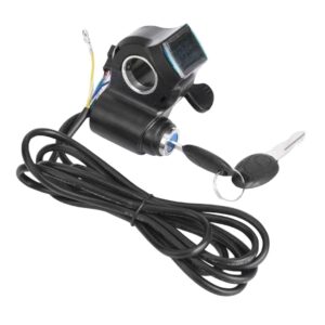 Thumb throttle with voltage indicater