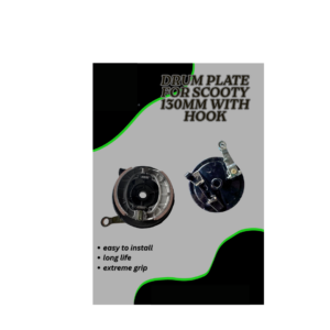 Scooter drumplate 130mm with alimunium